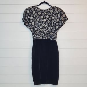 Silk Studio Two-Tone Pattern 100% Silk Dress . Size:‎ 8.